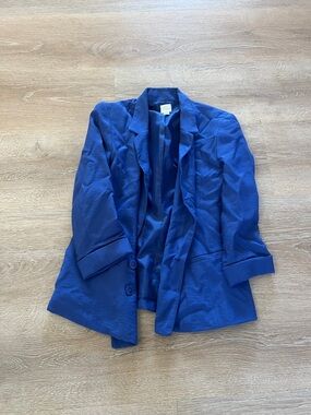 LC Lauren Conrad Royal Blue Textured Blazer